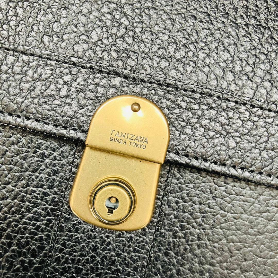 新品！ 銀座 タニザワTanizawa ブラック レザー ビジネスバッグ 本革