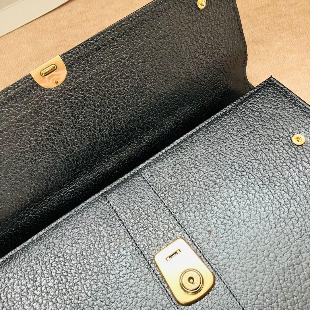 新品！ 銀座 タニザワTanizawa ブラック レザー ビジネスバッグ 本革