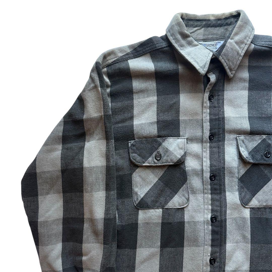 希少 FIVE BROTHER ネルシャツ L ファイブブラザー 三角タグ
