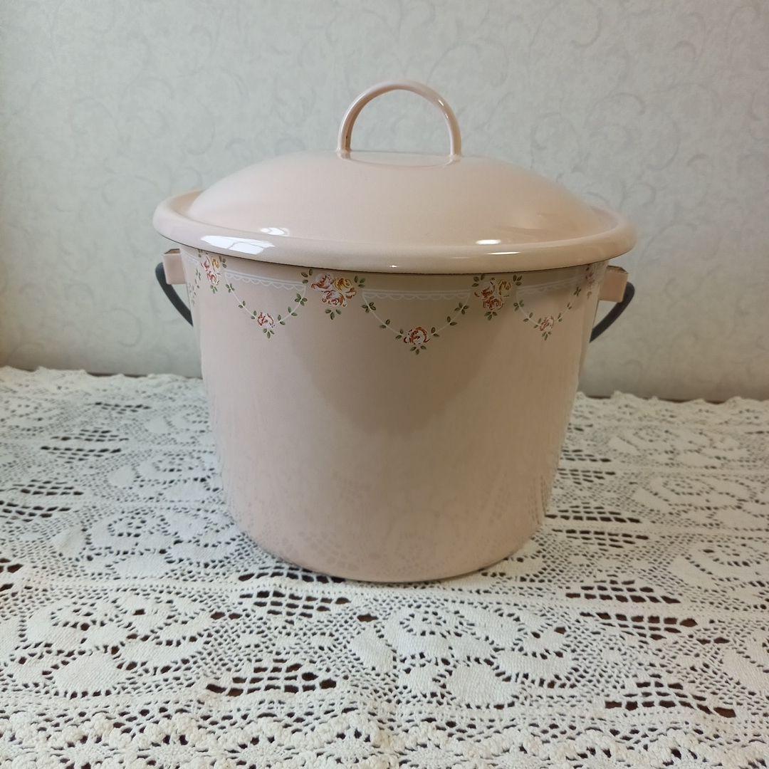 イマン　スカーレット　蓋付ミニバケツ