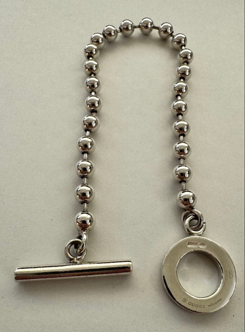 ビビ　GUCCI シルバーアクセサリー セット（ブレスレット＋リング）