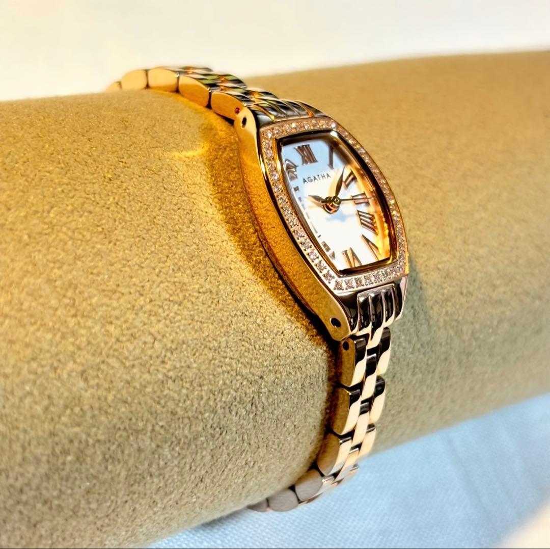AGATHA 新品 電池入り ピンクゴールド　MADE IN FRAN