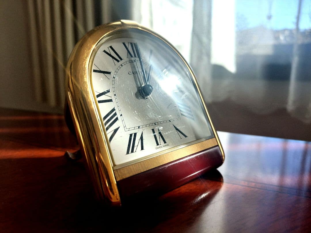 カルティエ／CARTIER トラベルロック／置時計