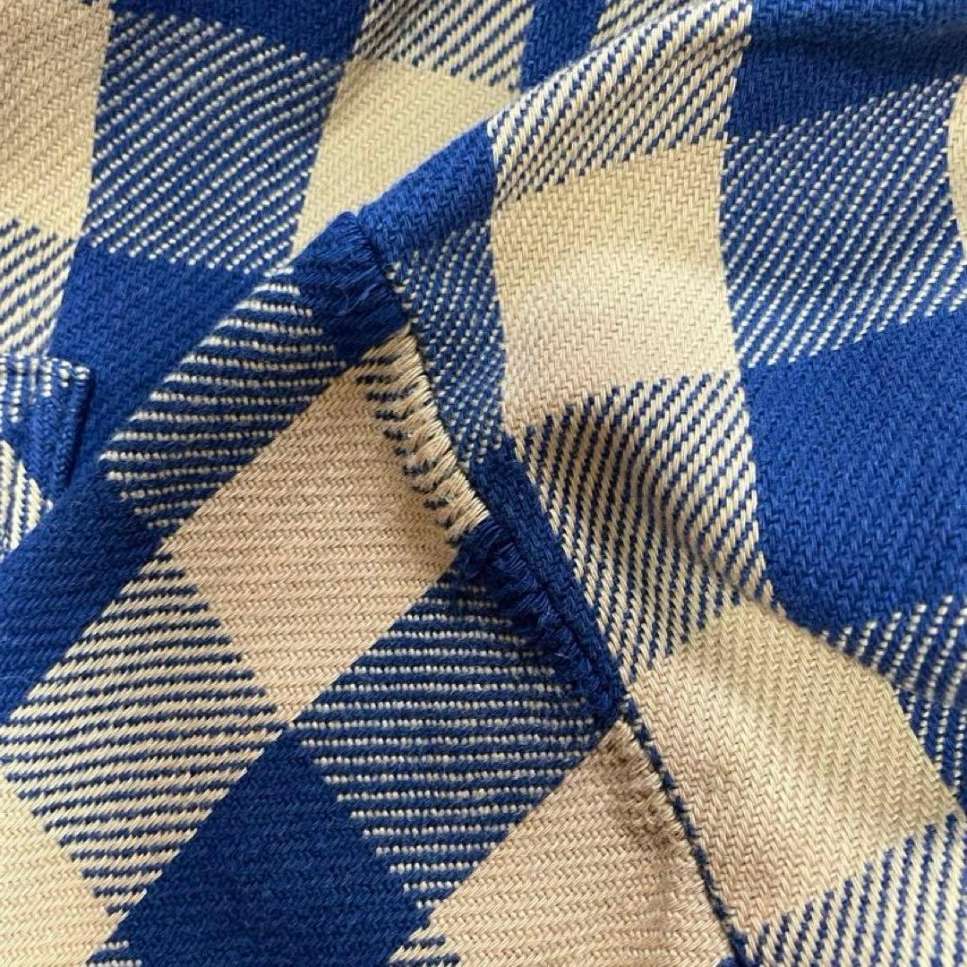 希少 70s USA製 BIGMAC イエロー ネルシャツ L ヘビネル 黄色