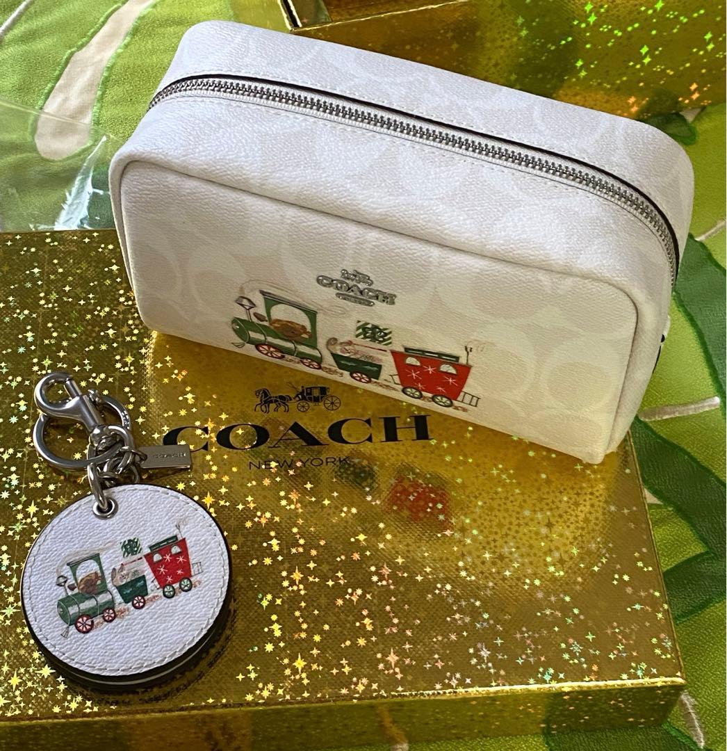 COACH ポーチ、ミラーバッグチャーム　正規品　未使用品