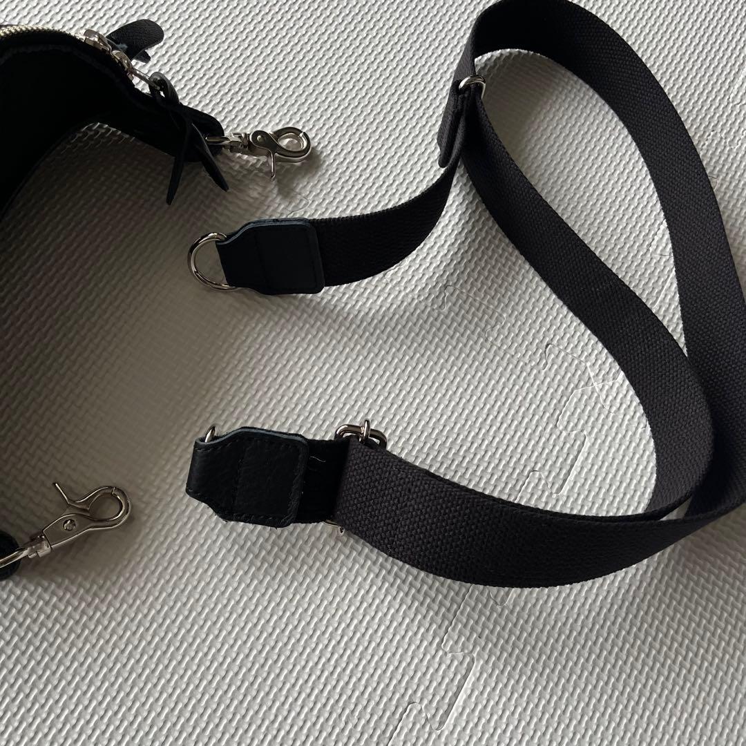 美品 Butler Verner Sails シボ オールレザーボディバッグ 黒