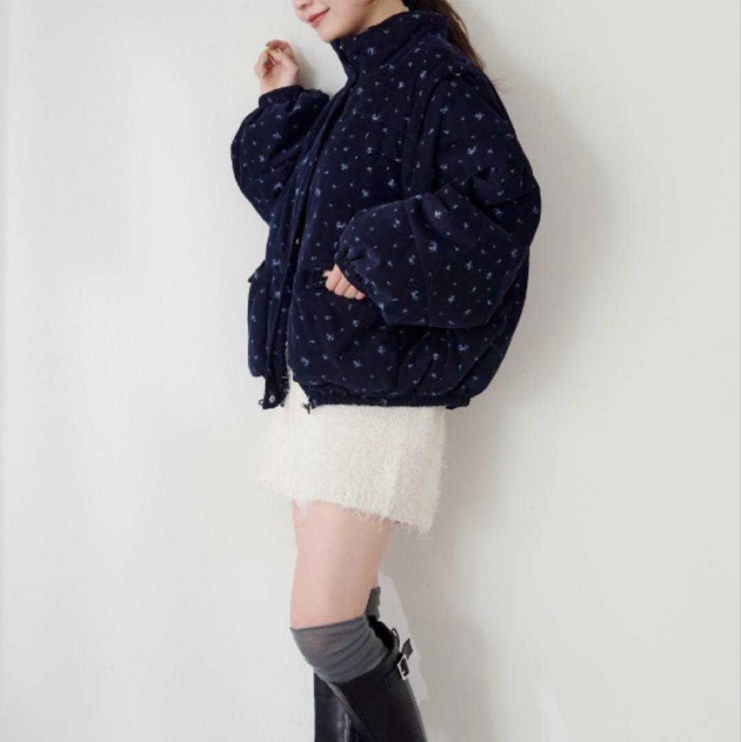 Kastane コーデュロイ中綿ミドルジャケット