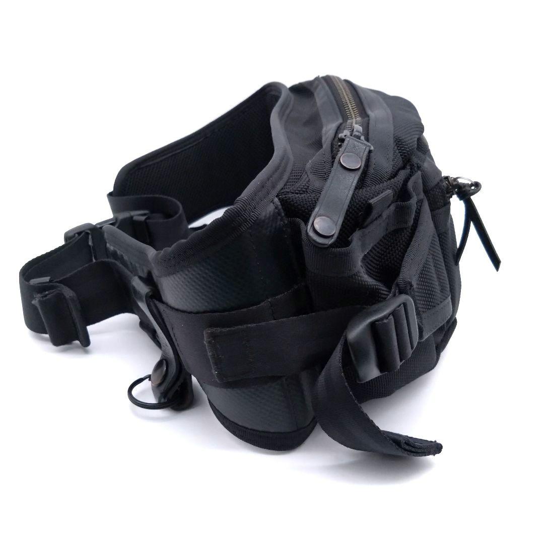 【美品】PORTER HEAT ウエストバッグ クロスバッグ 黒 吉田カバン