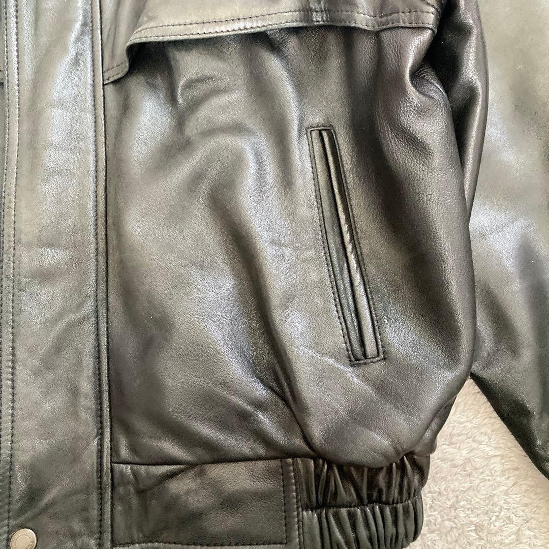 Wind Armor 【LL】ラムレザージャケット ブラック アメカジ バイカー