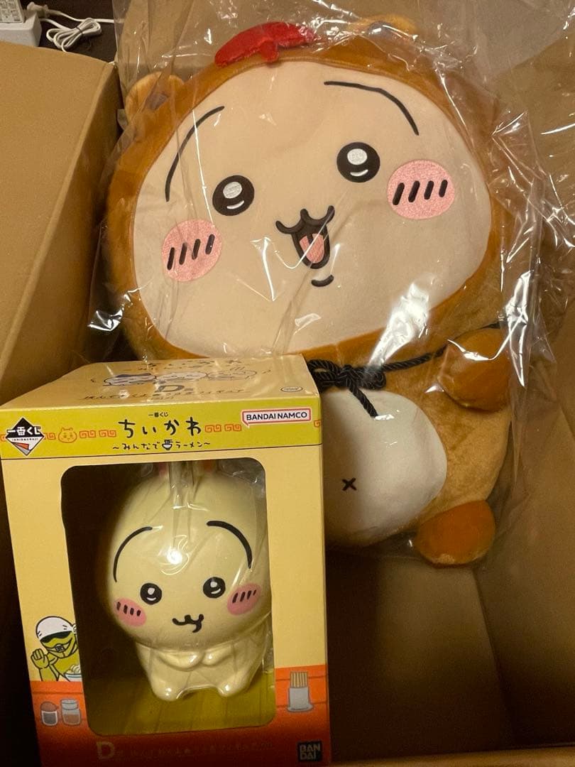 ちいかわ たぬきだもん A賞 うさぎ　一番くじ　みんなでラーメン　D賞　うさぎ