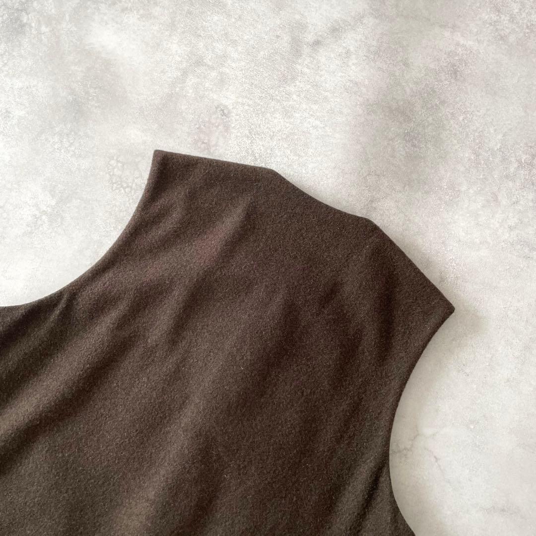nest Robe CONFECT ウールモッサーベスト ブラウン 5