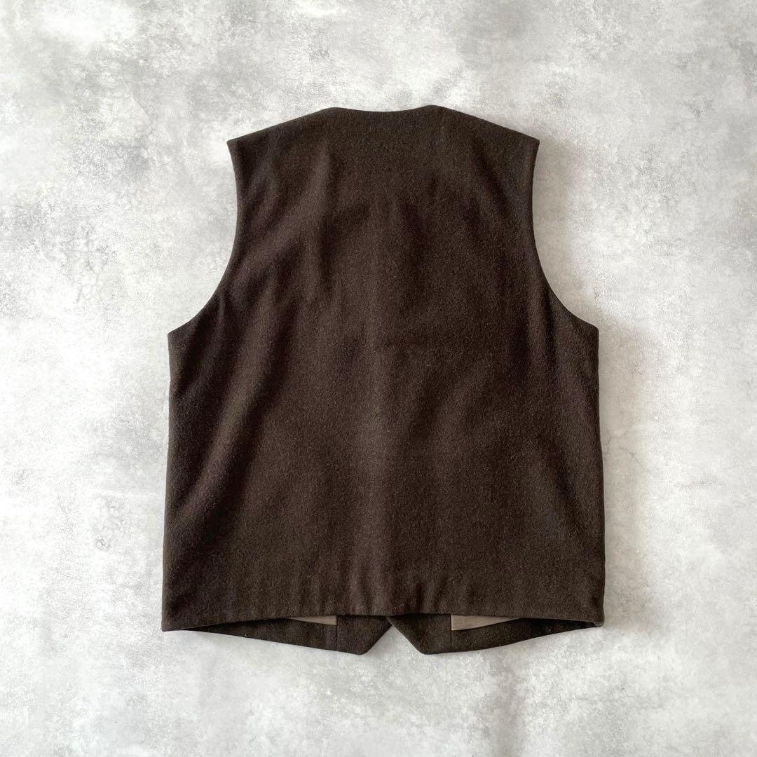 nest Robe CONFECT ウールモッサーベスト ブラウン 5