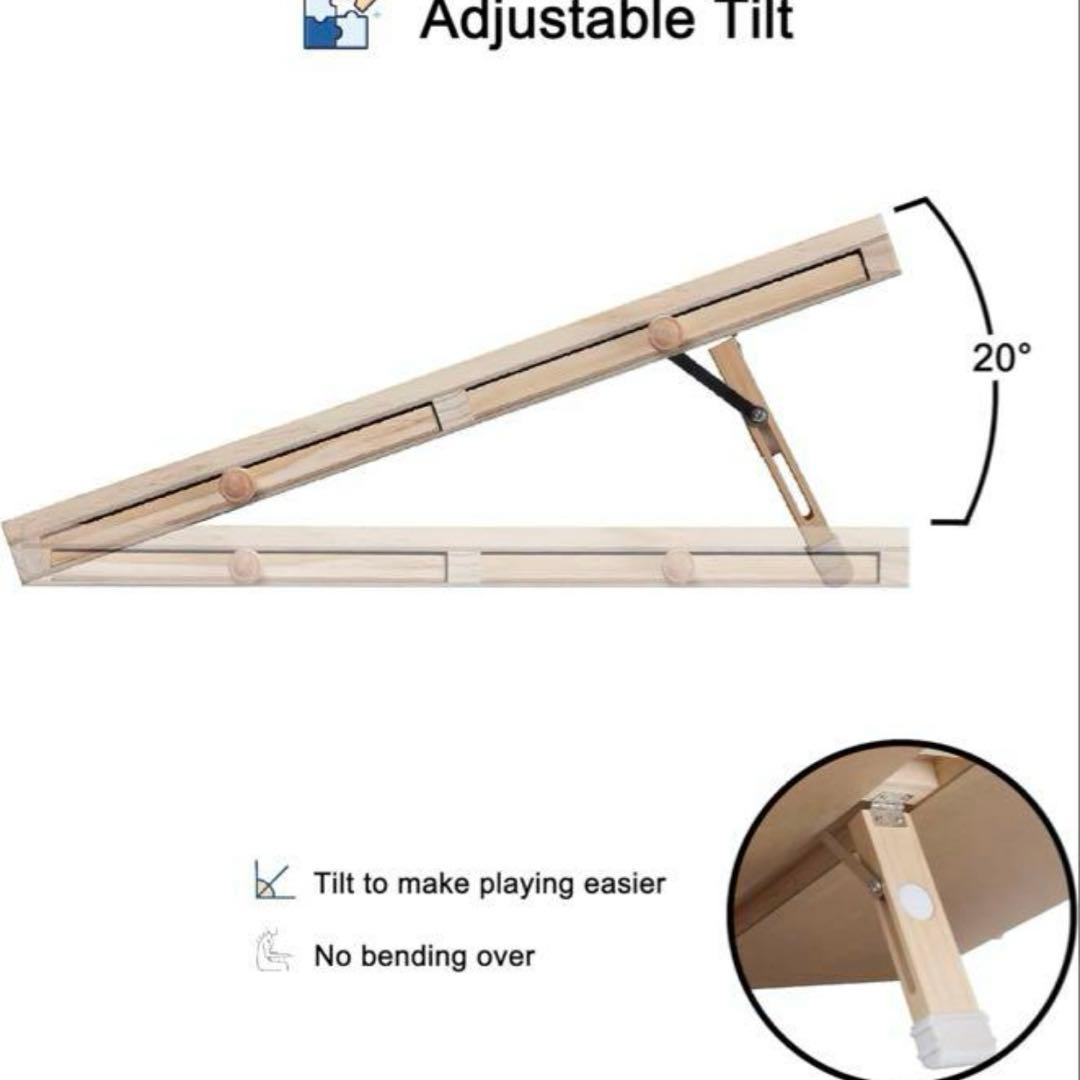 YISHAN 1000ピース 木製ジグソーパズル　ボードテーブル　パズルテーブル