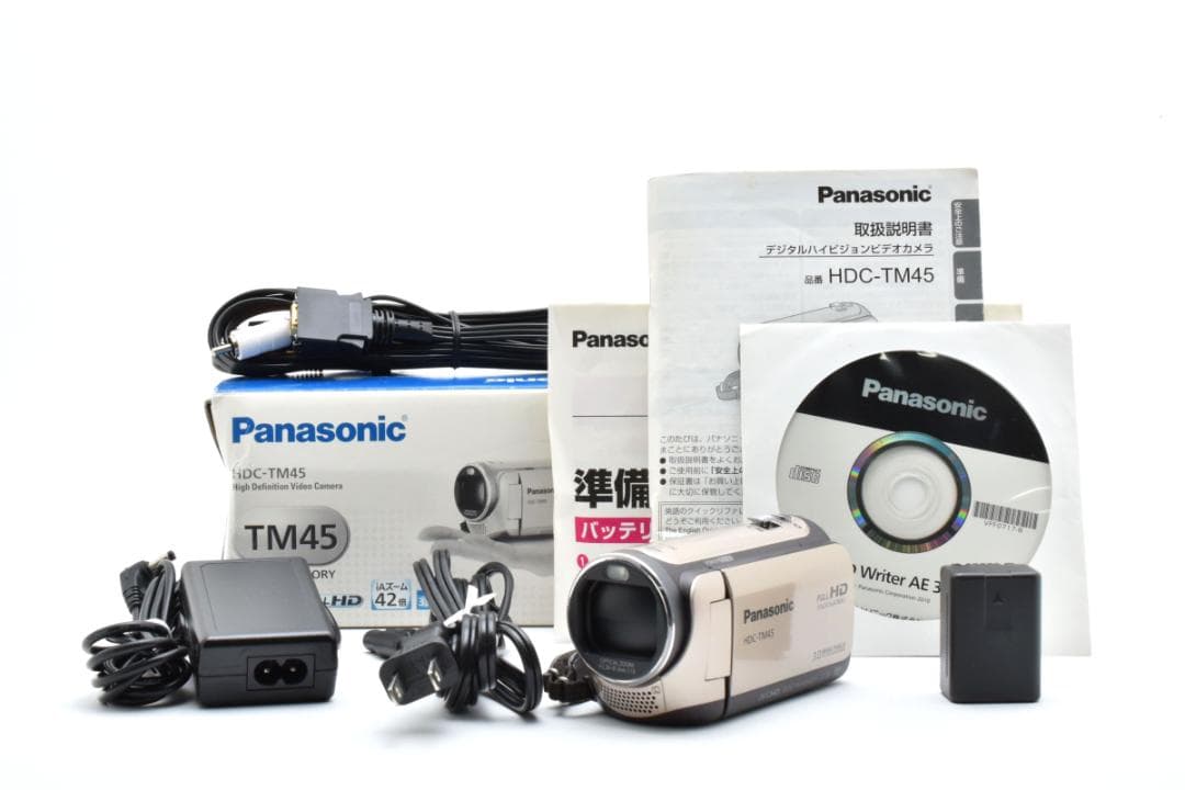【極美品】Panasonic ビデオカメラ　HDC-TM45 ベージュ