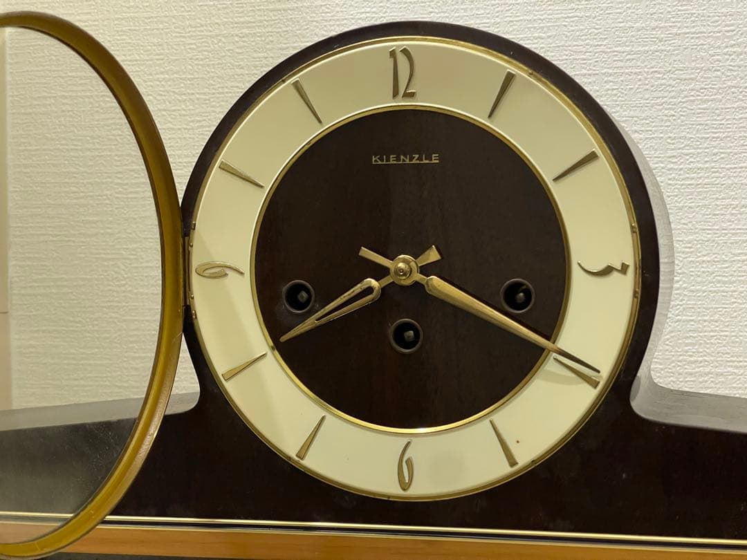 不動品 キンツレ ドイツ製 ウエストミンスターチャイム 日の出形置時計 ゼンマイ