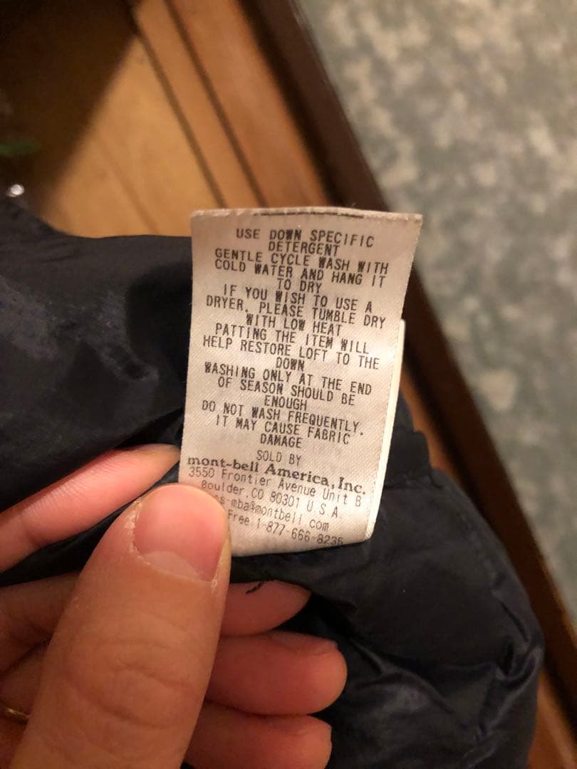 【美品】mont-bellスペリオダウンM