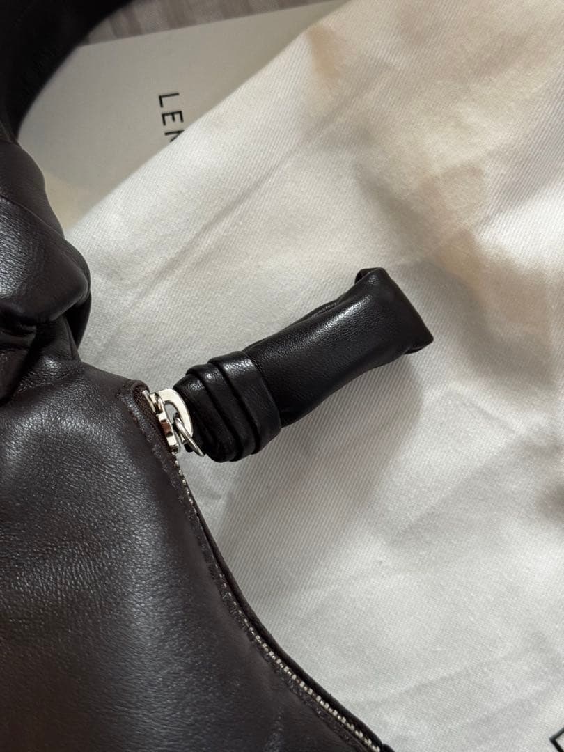 LEMAIRE クロワッサンバッグ レザー チョコレートブラウン