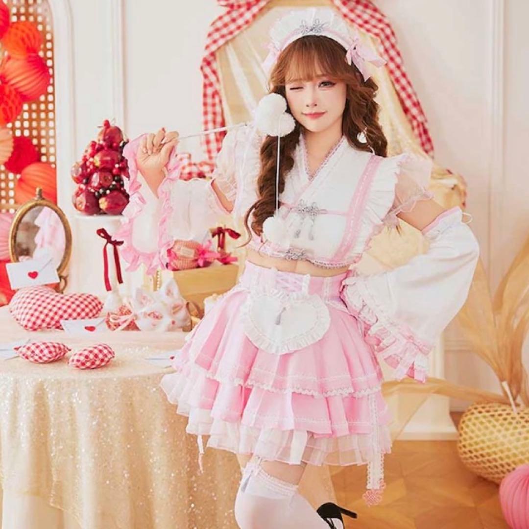 マリームーン 巫女 巫女さん メイド ピンクラブミードール巫女メイド コスプレ