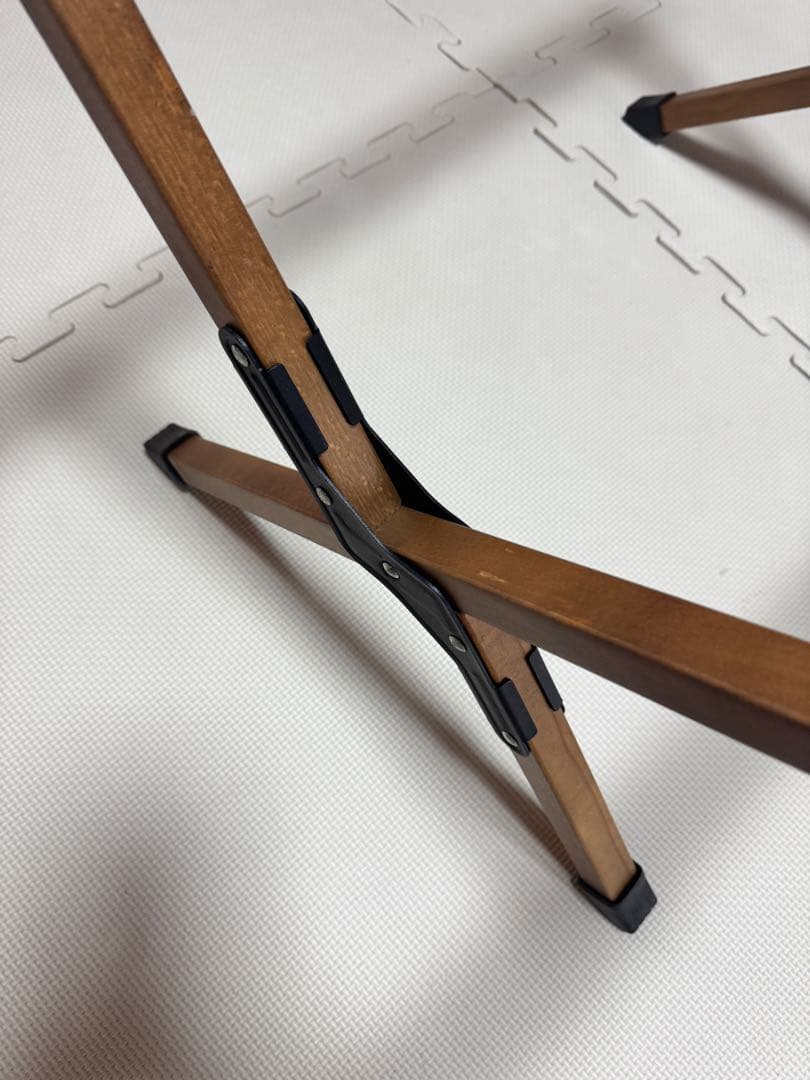 ハイランダー　ウッドロールトップテーブル　ダークブラウン 120