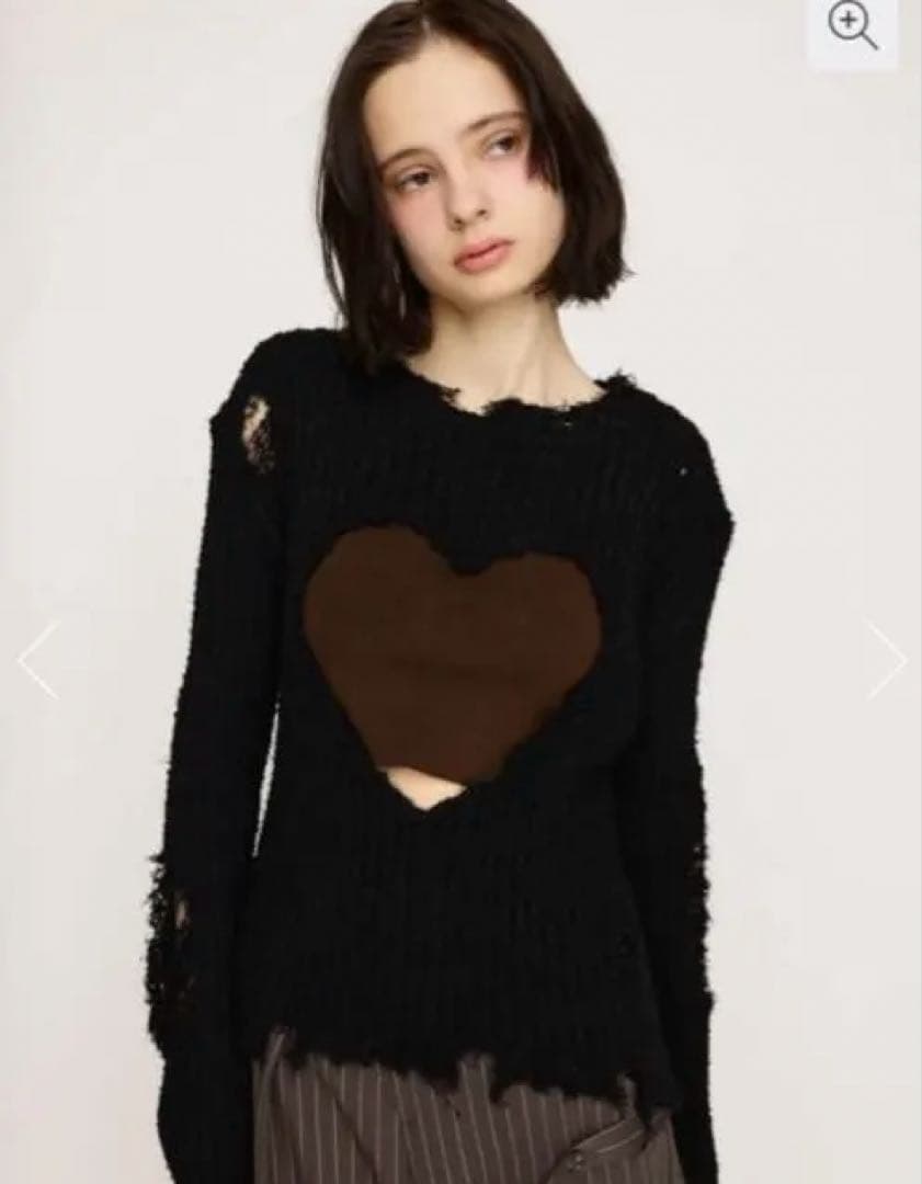 sly ハート ニット 美品‪ ꪔ̤