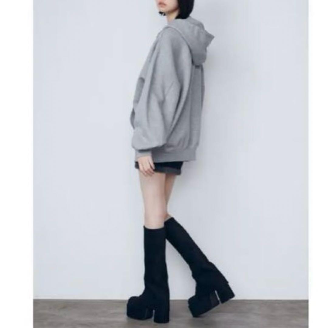 美品★完売品★EMODA ルーズフレアカバーフィットブーツ★あのちゃん着用