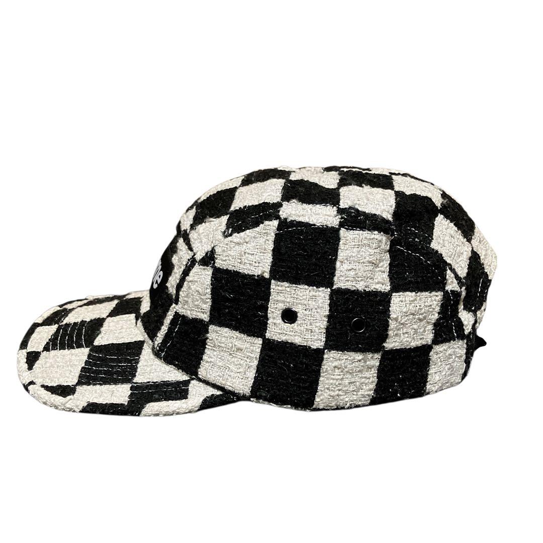 Supreme Checkerboard Camp Cap キャンプキャップ 黒