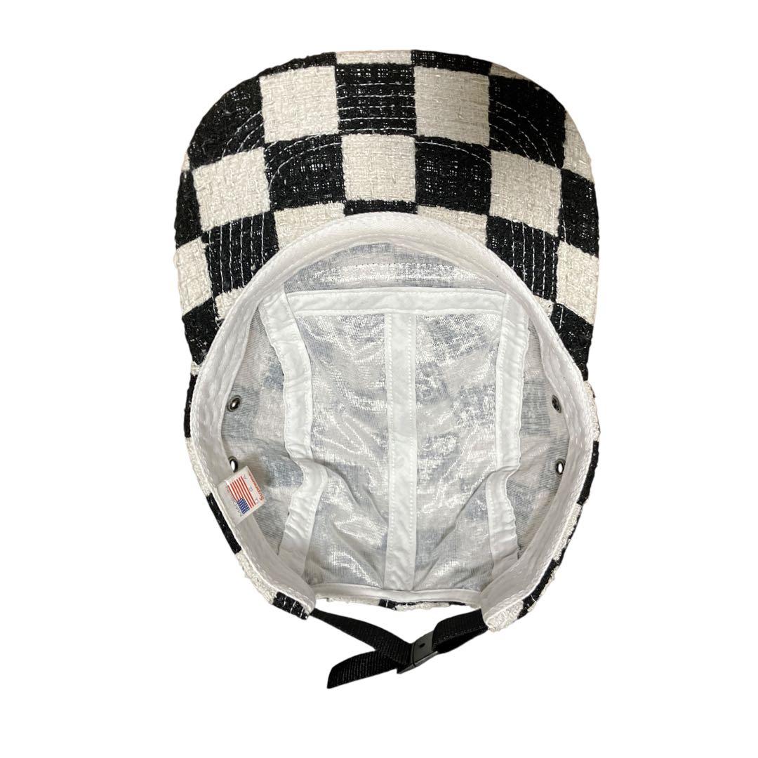 Supreme Checkerboard Camp Cap キャンプキャップ 黒