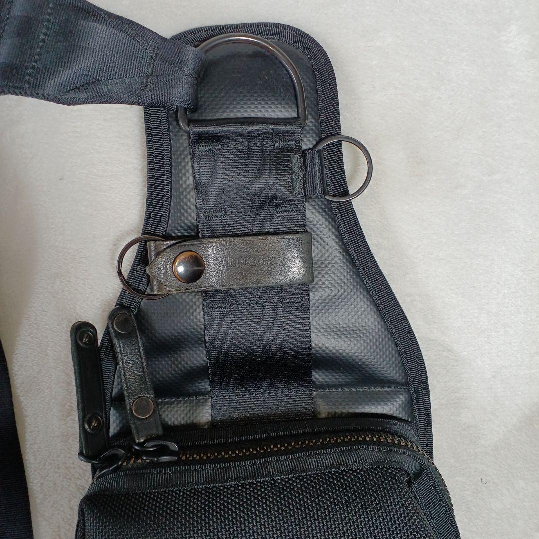 ten10 ポーター　HEATヒート ボディ、スリングバッグ 　黒