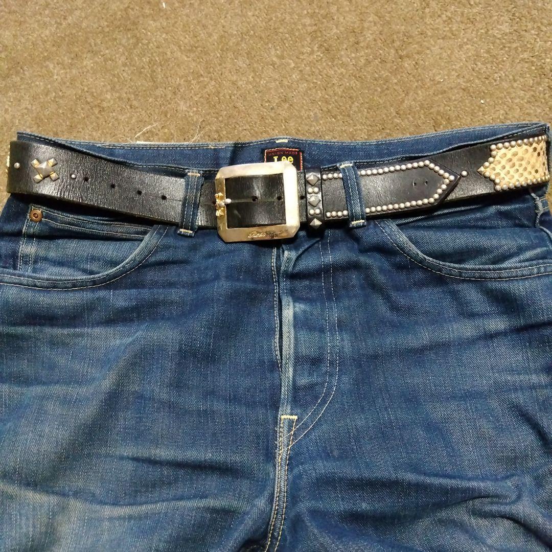 ROEN ロエン パイソン レザースタッズベルト