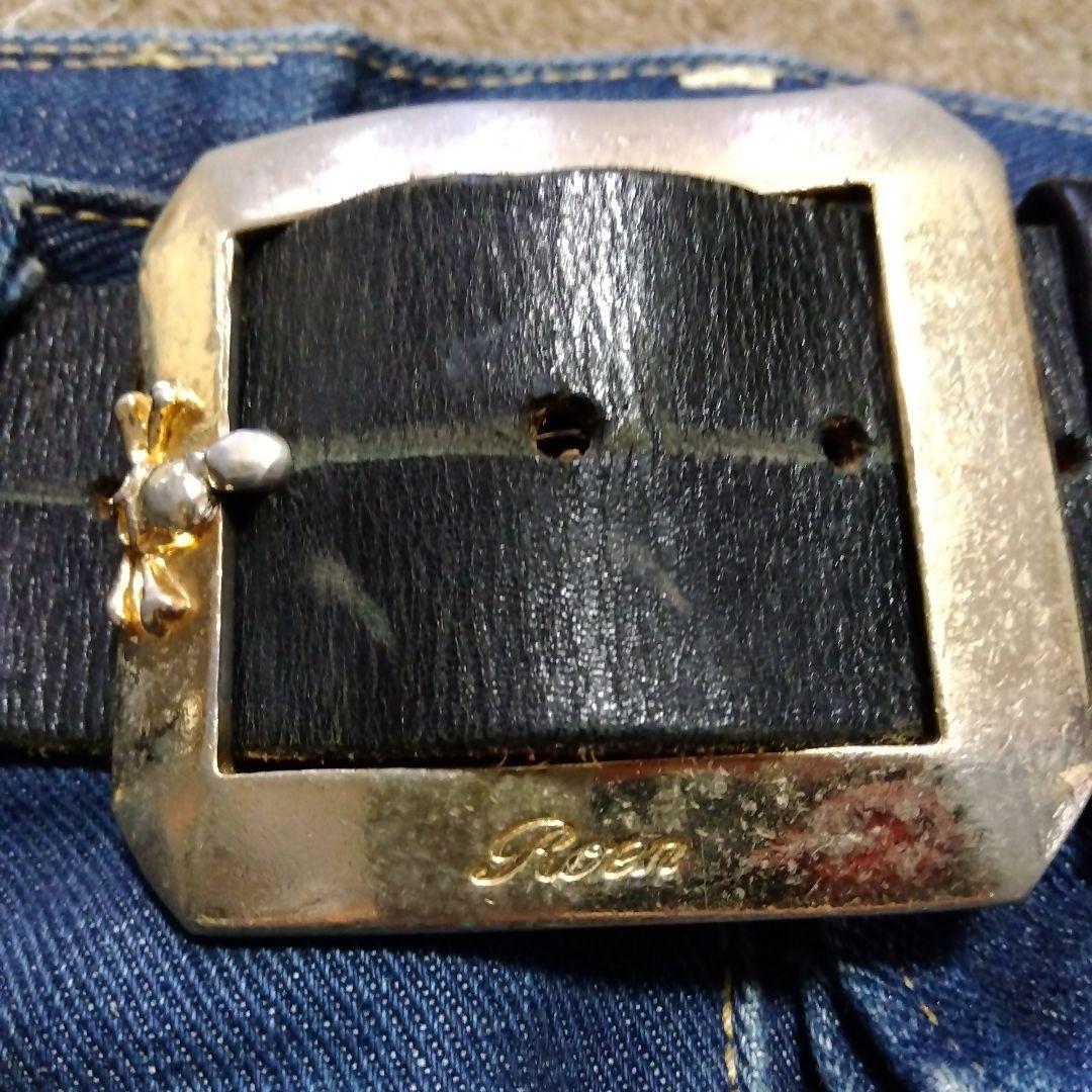 ROEN ロエン パイソン レザースタッズベルト