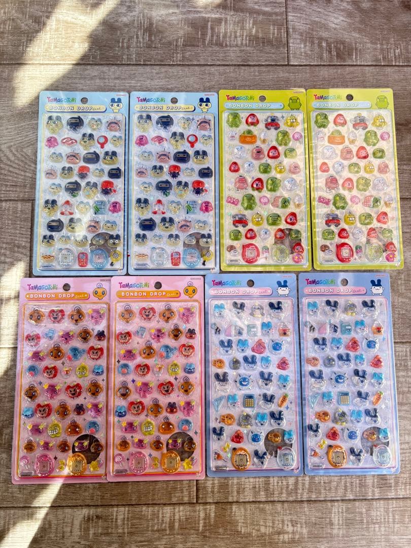 野*品様 【国内正規品】たまごっち ボンボンドロップシール 4種　8枚　本日発送