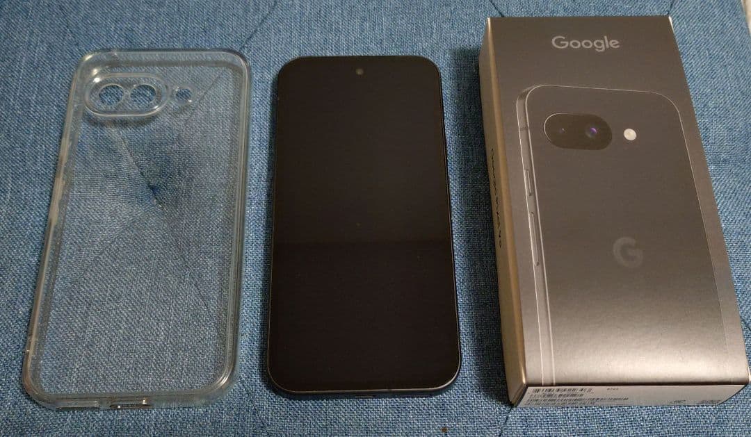 【美品】Google Pixel 9a ブラック+クリアケース SIMフリー