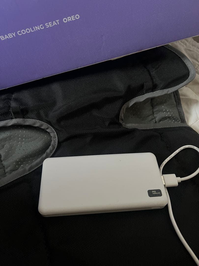 airluv エアリューブ ベビーキャリア グレー　OREO スペアファン2個付