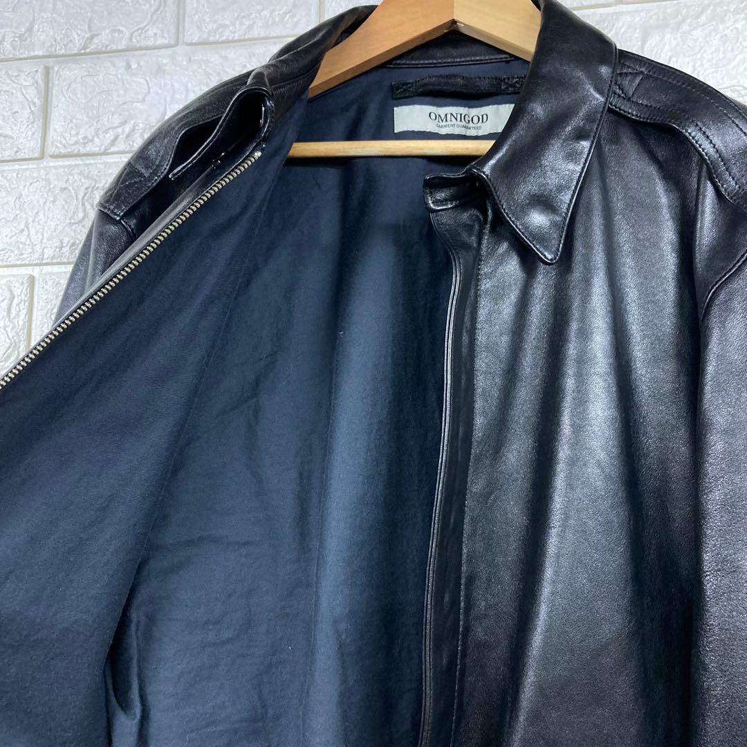 美品　OMNIGOD オムニゴッド　ラムレザー　A-2 レザージャケット 4