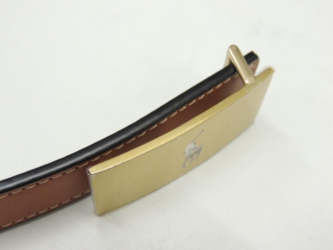 定価33000円 Polo ID リバーシブル ヴァケッタ レザー ベルト