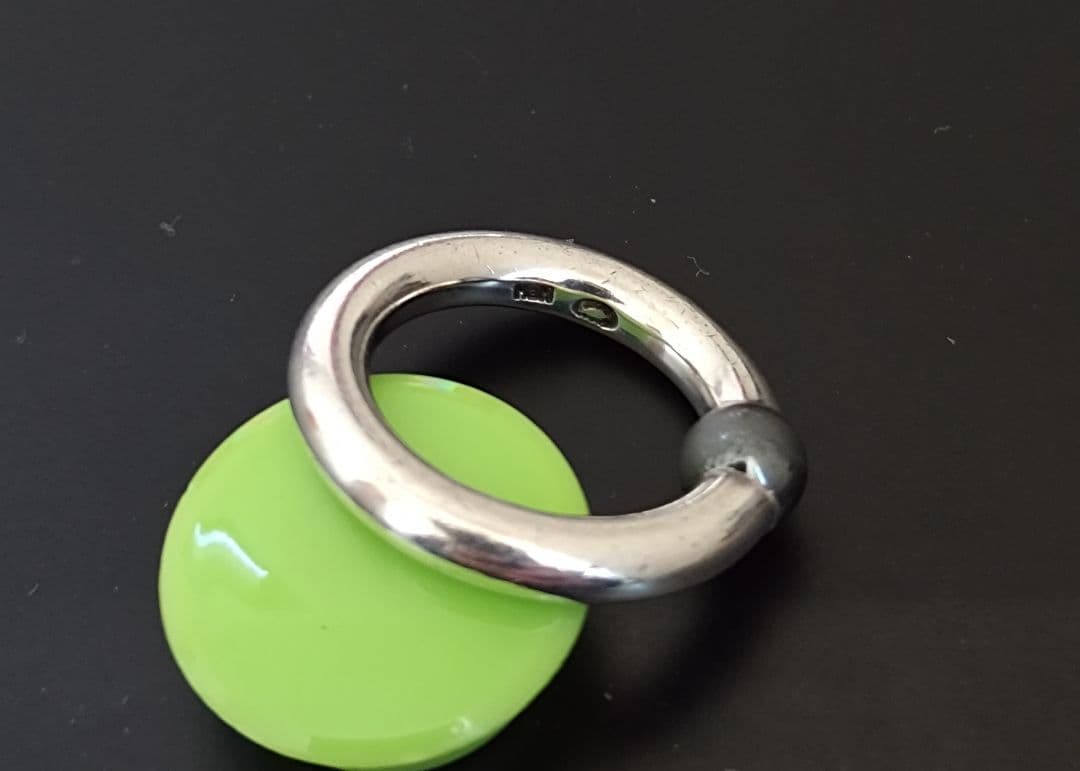 ジョージ・ジェンセン HaHハンス・ハンセンシルバーリング13.5号ヘマタイト