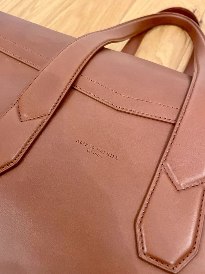 ダンヒル　デューク　ラージトートバッグ　タン色(定価40万円)