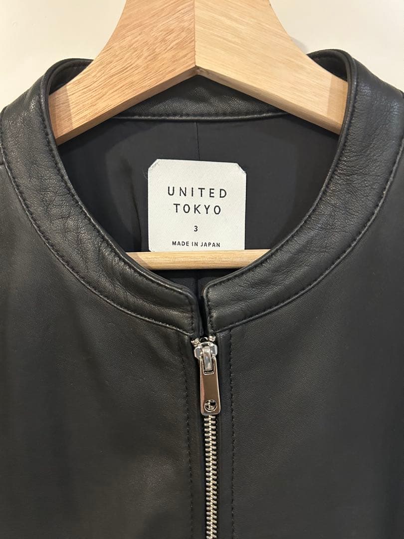 UNITED TOKYO シングルライダースジャケット サイズ3