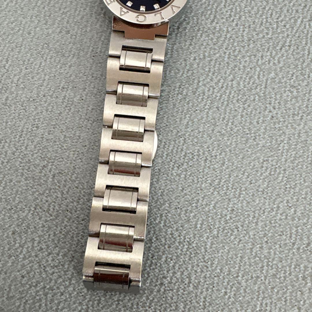 ブルガリ BB23SS 黒文字盤 12Pダイヤ