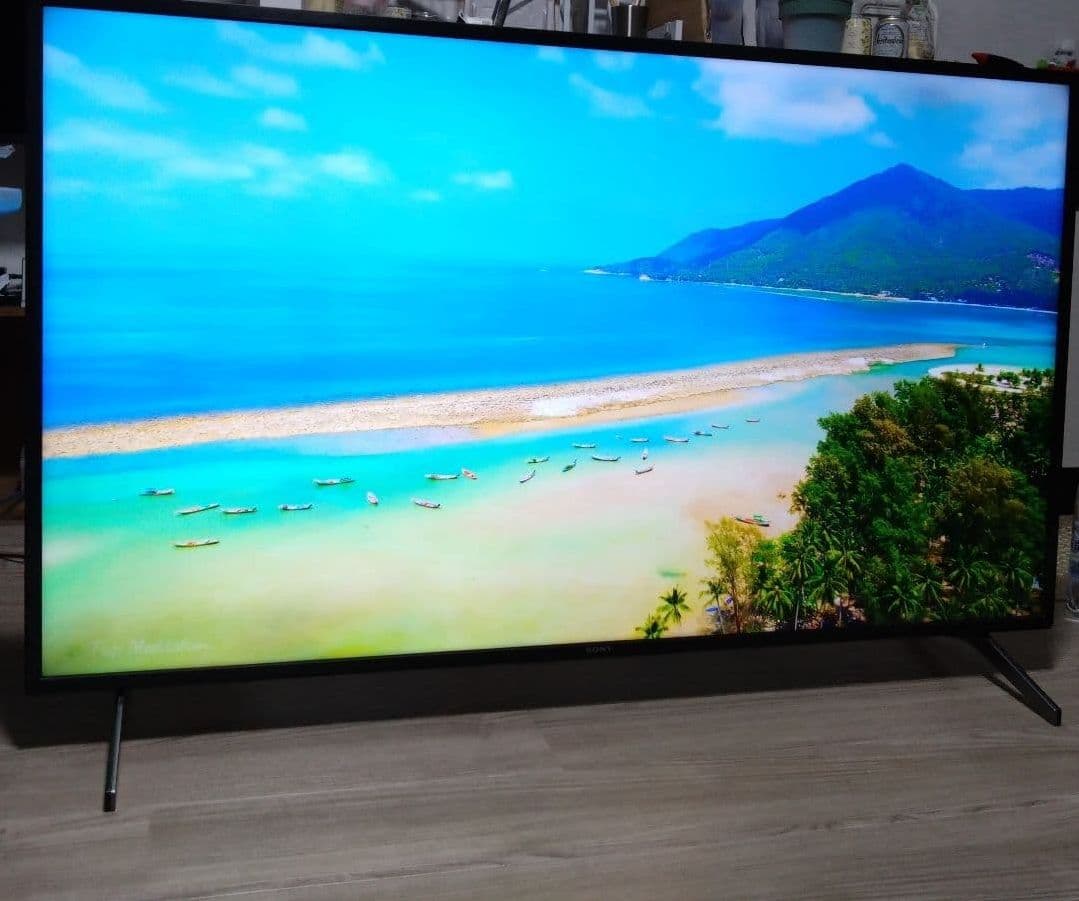 ソニー　ブラビア５５型　KJ 55-X8000H　保護パネル　リモコン付き