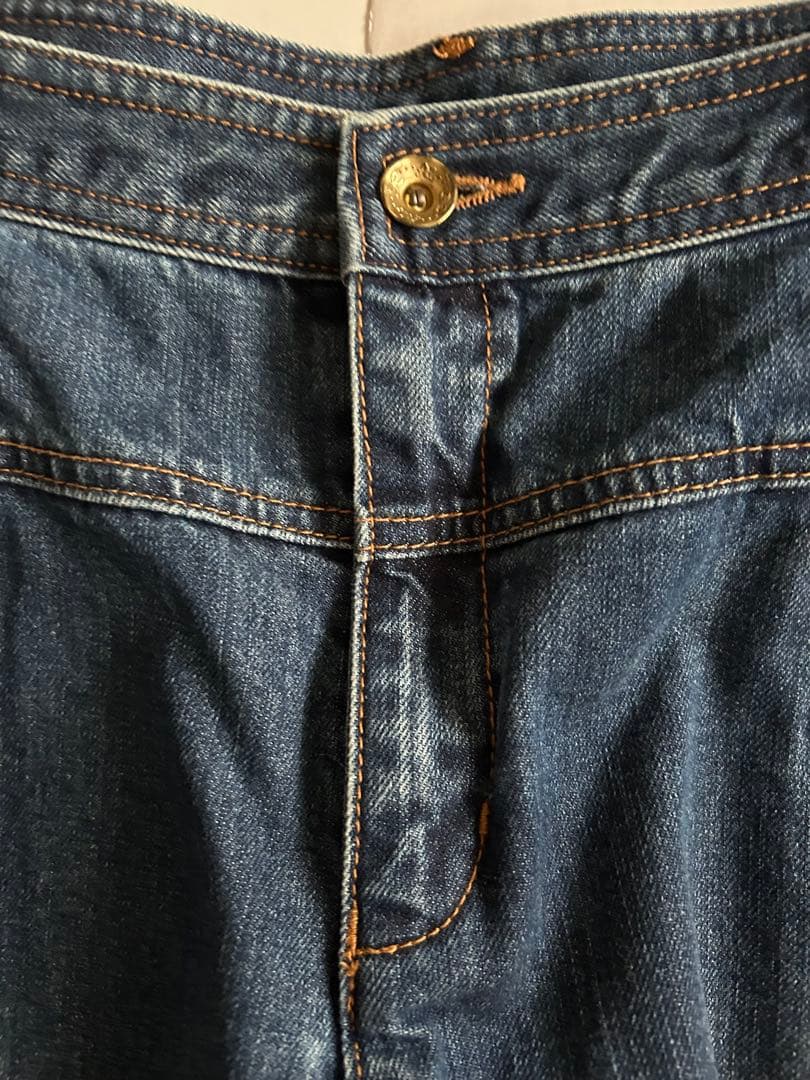 フランシュリッペ　FL5 デニム　ジーンズ　ねこ刺繍　ブルー