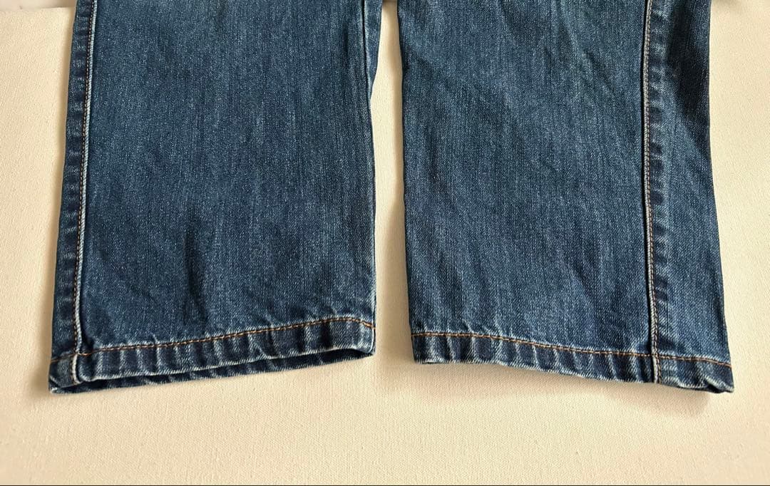 フランシュリッペ　FL5 デニム　ジーンズ　ねこ刺繍　ブルー