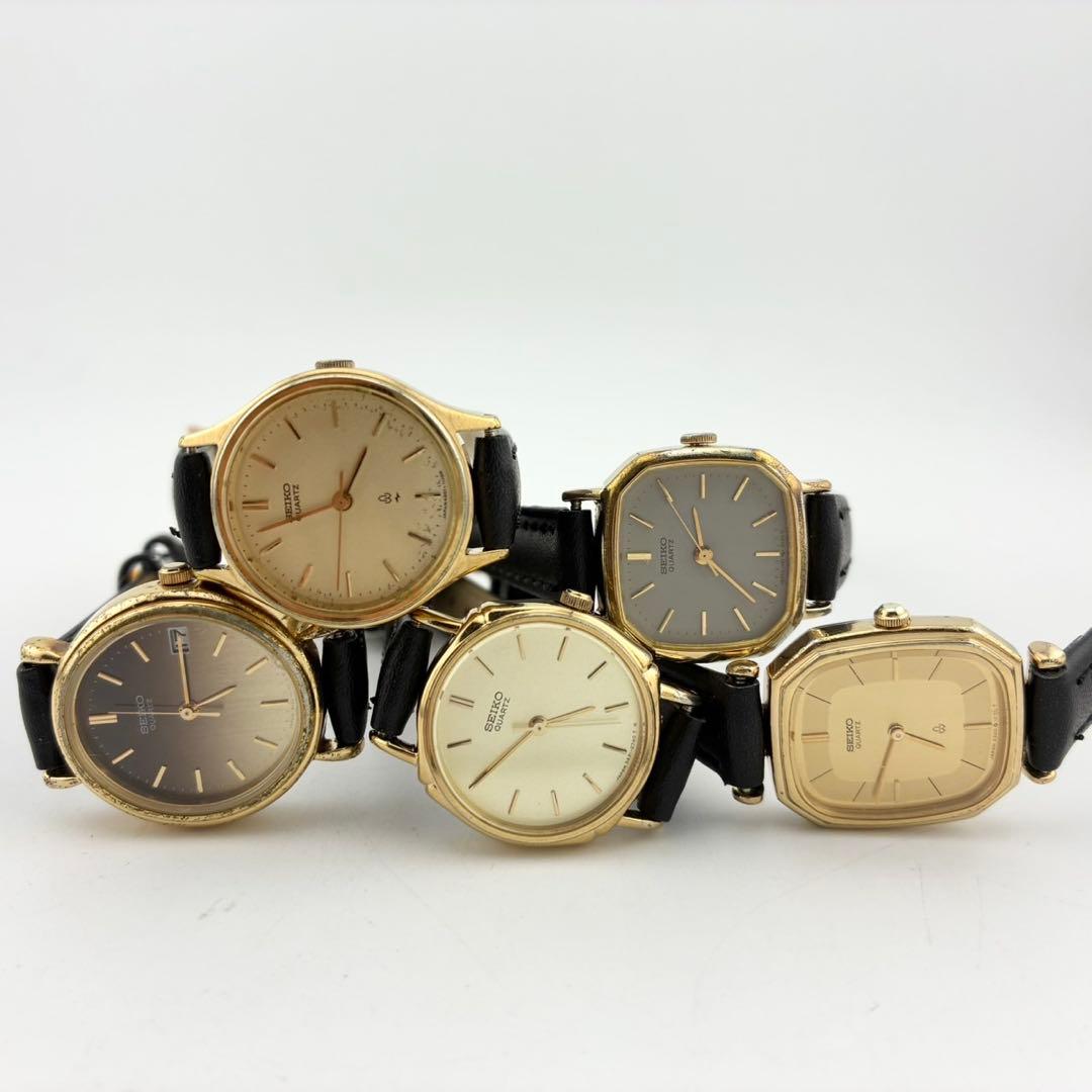 【全て電池交換済】　稼働　新品ベルト　SEIKO　セイコー　腕時計