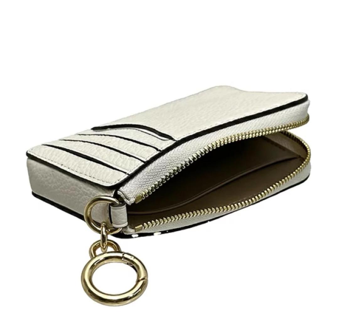 初売りCOACH コーチ カードケース ケース キーリング ぺブルレザー