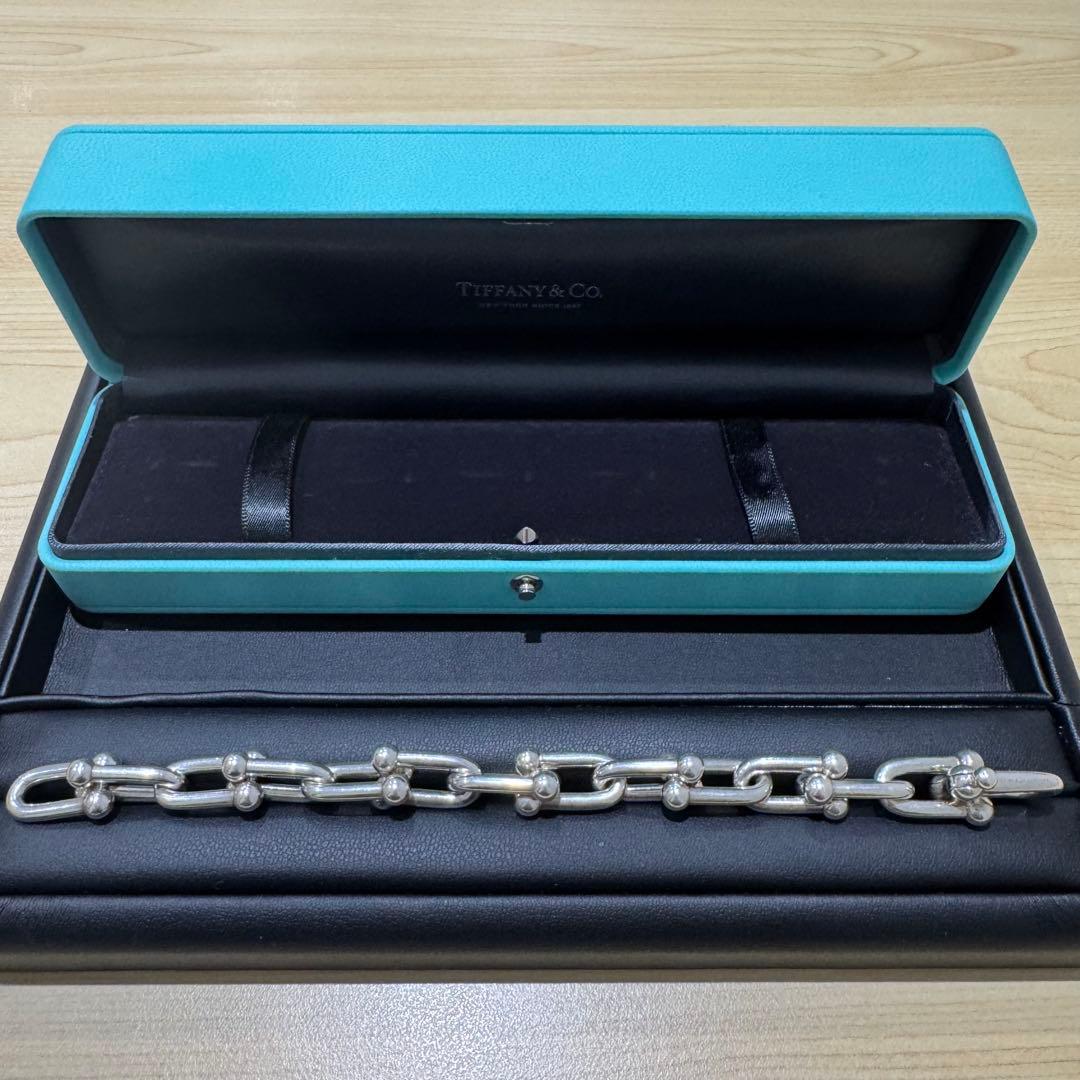 ティファニー ハードウェア ラージリンク ブレスレット14コマ925 62.5g