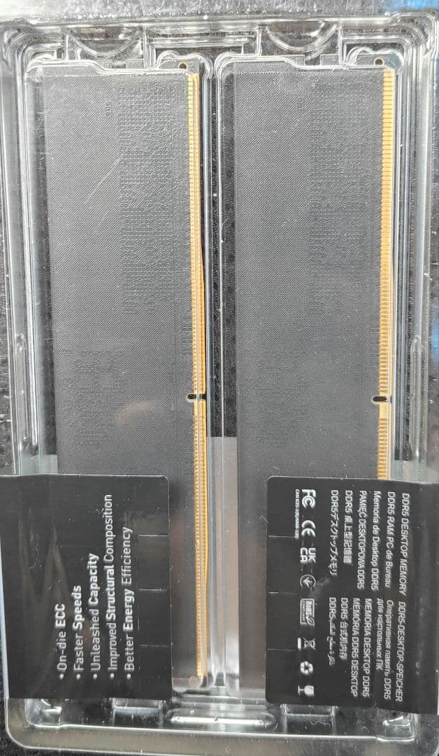 DDR5 PC5-48000 32G（ 16GB 2枚組）DDR5 6000 2