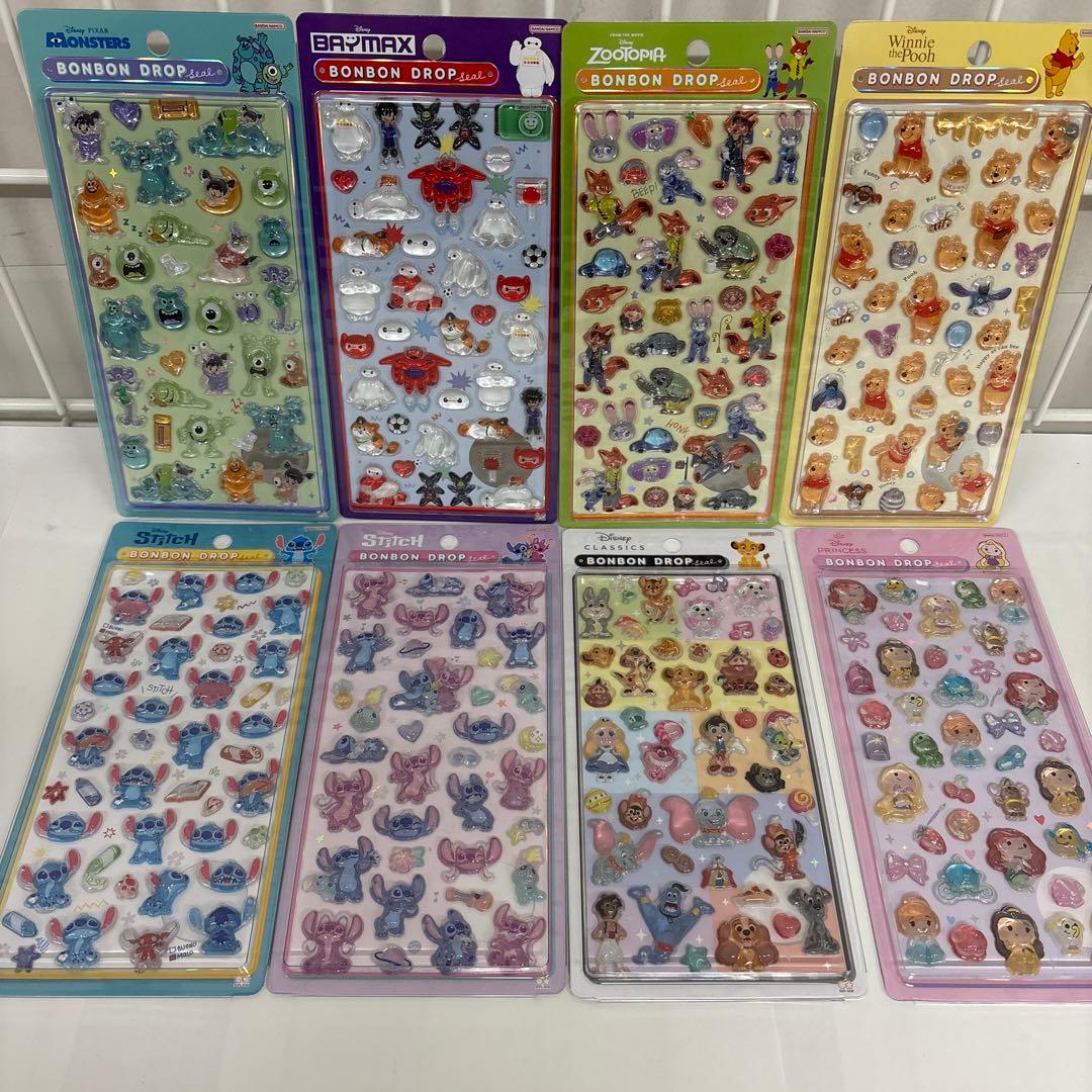 ボンボンドロップシール　ディズニー8種コンプリート