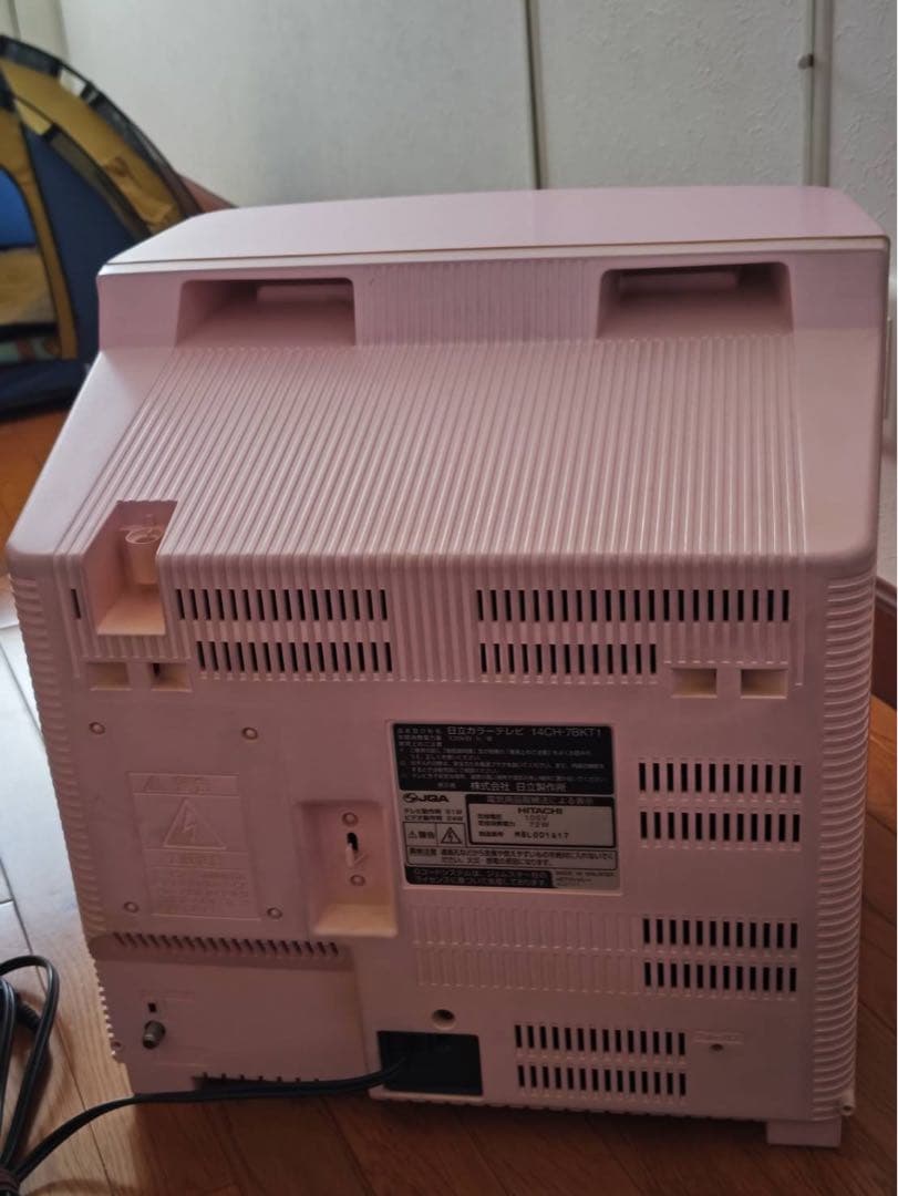 日立 14インチ ピンクブラウン管テレビ　ハローキティ