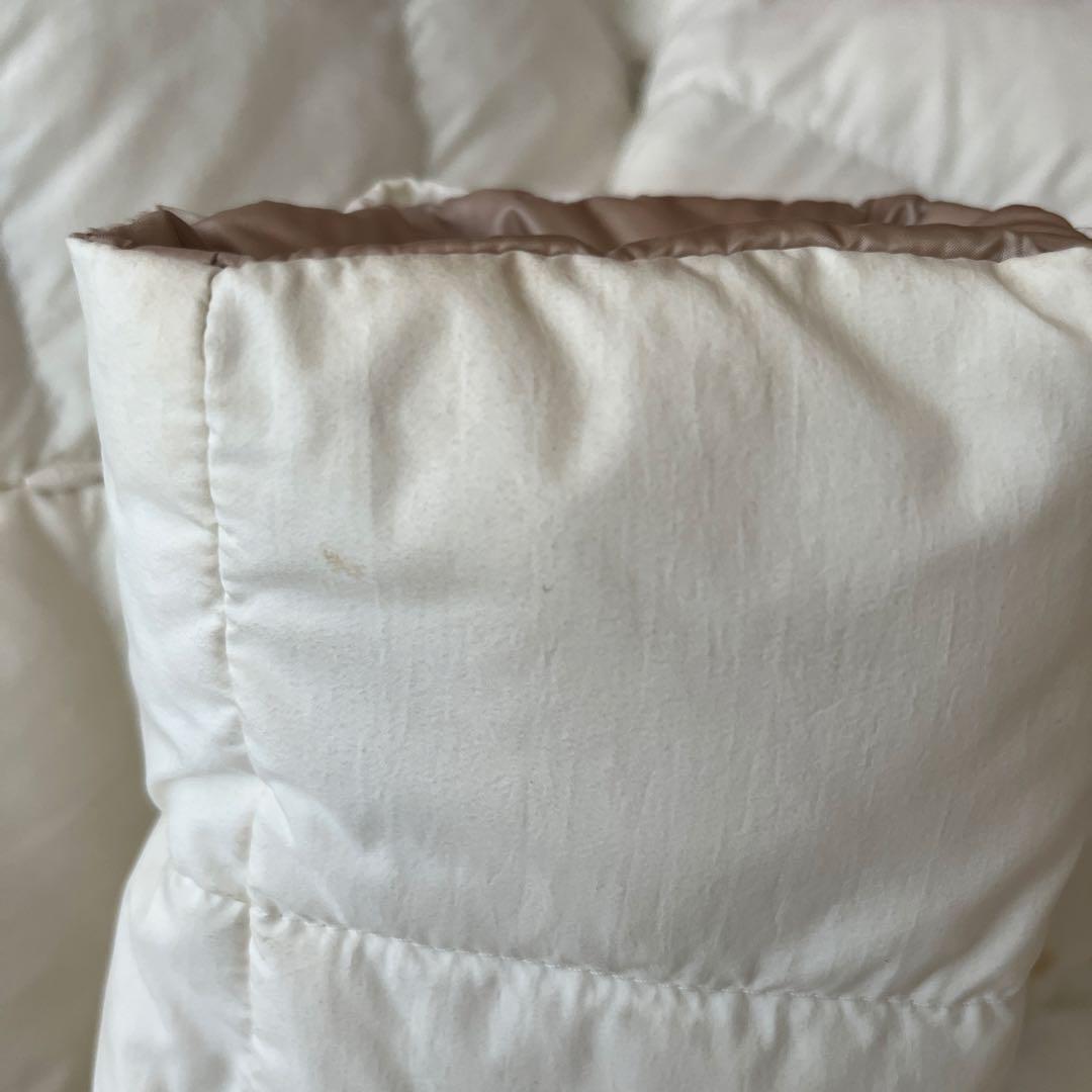 HERNO ヘルノ リバーシブルダウンミドル丈コート ホワイト&ベージュ 40