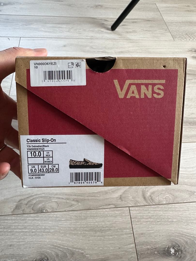 VANS レオパード　スリッポン　28センチ